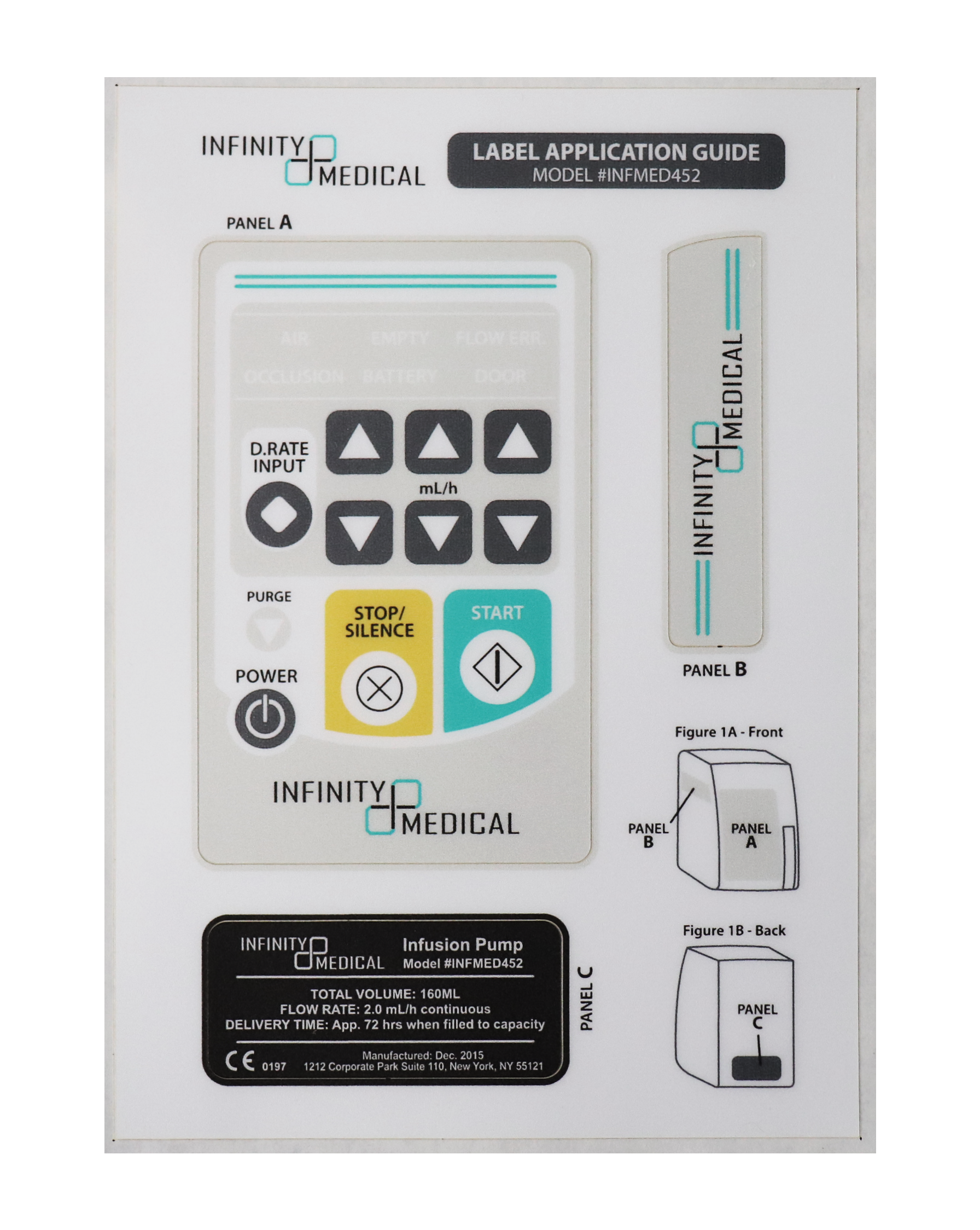 Kitted Label featuring two diagrams for easy installation