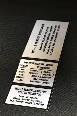 kiss cut information label for product identification