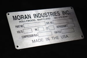 metal data plate