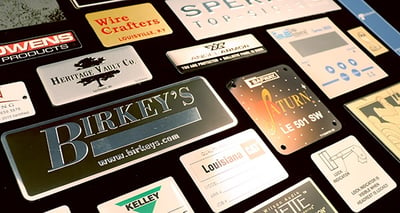 aluminum is material of choice for high quality and durable nameplates and id plates