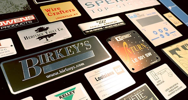 nameplates are designed to last the life of the product for effective brand awareness