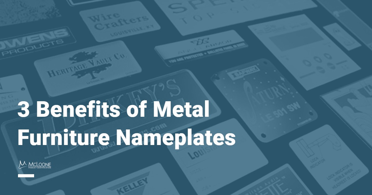 3 Benefits of Metal Furniture Nameplates