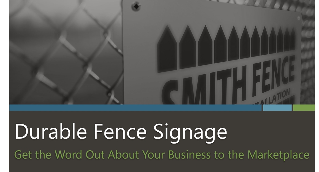 Durable Fence Signage eBook