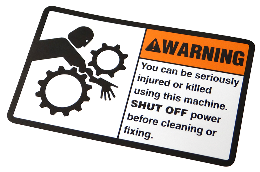 Custom Industrial Warning and Caution Labels